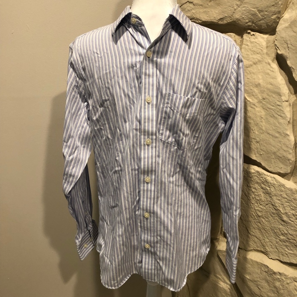 Banana Republic small striped dress shirt slim fit